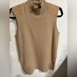 Polo by Ralph Lauren color Camel Sleeveless Mock turtleneck Tunic Small P  VGUC